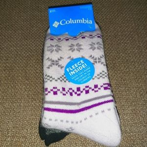💲2pair Columbia Fleece lined Crew Socks